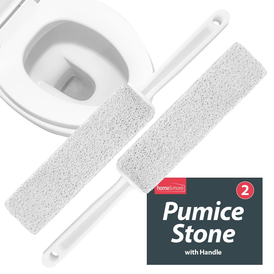 image 1 of 2pk SOL Pumice Stone for Toilet, 23.5cm Toilet Pumice Cleaning Stone
