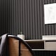 image 3 of Contemporary Wood Slat Ebony | Black | Ebony | 50cm x 10m