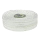 image 3 of White Close Stitched Metal Polishing Buffing Mop 6" x 1.5" 3 section 2nd Stage