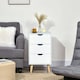 image 7 of HOMCOM Chest of Drawers, 3 Drawer Unit Storage Chest Bedroom, Cream White White
