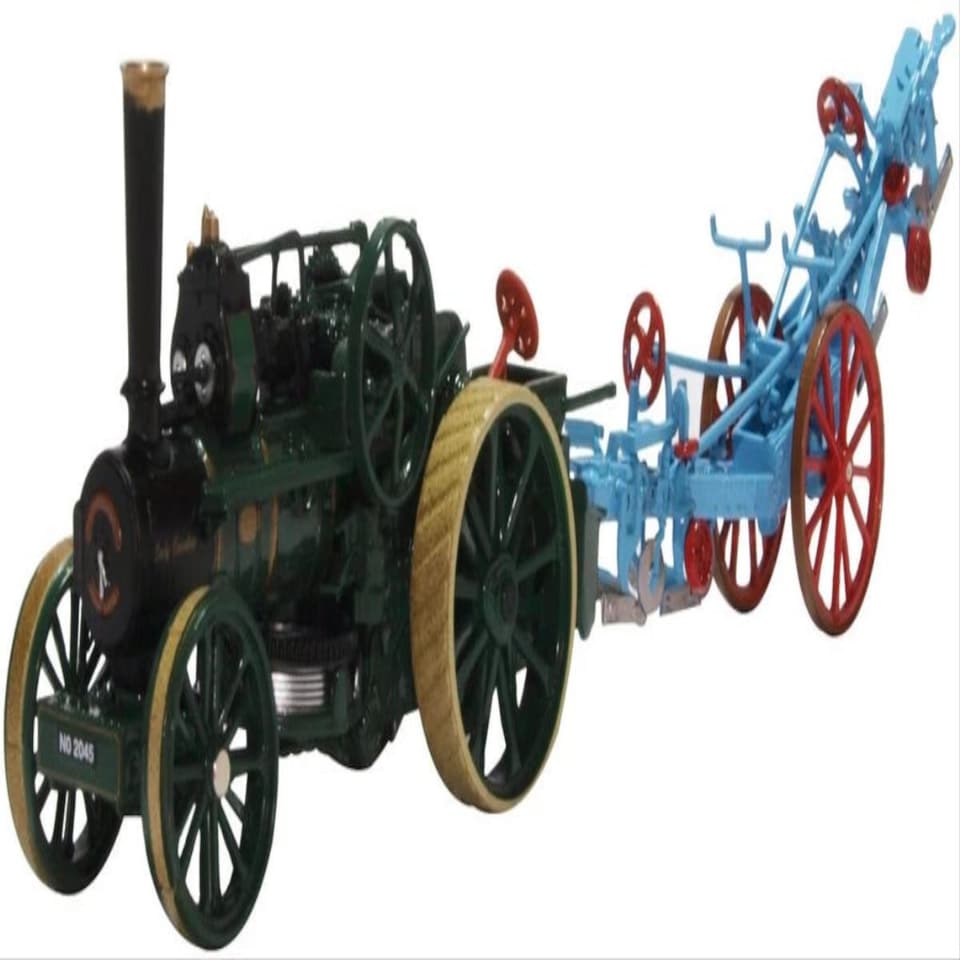 Oxford Diecast Fowler BB1 Ploughing Engine Lady Caroline & Plough