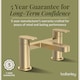 image 6 of Cascade Round Deck Mounted Bath Filler Tap - Brushed Brass | Copper | Brushed Brass | 1