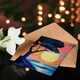image 4 of Tree Silhouette By Sea Large Sunset Sun Seascape Birthday Greeting Card