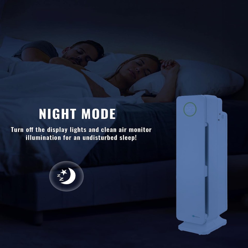 image 1 of Multiple Technologies Intelligent 5 in 1 Air Purifier and Ioniser with UVC Sanitiser Eliminates viruses