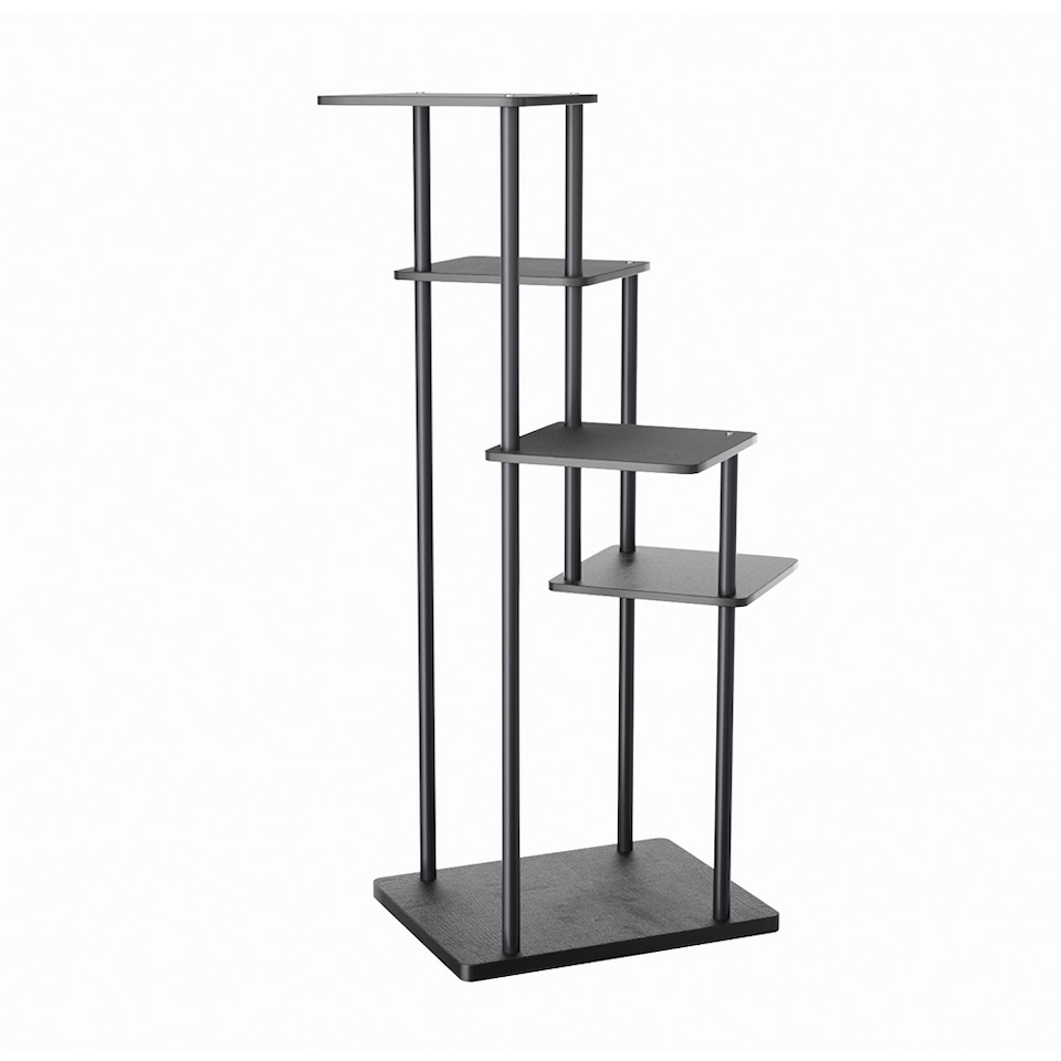 image 1 of Living and Home 5-Tier Modern Plant Stand Shelf Plant Display Rack | Black | 5 Tiers