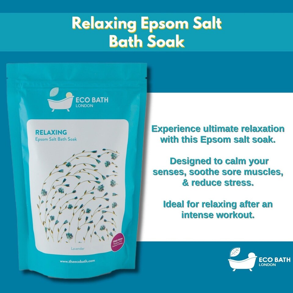 image 1 of Relaxing Lavender Epsom Salt Bath Soak