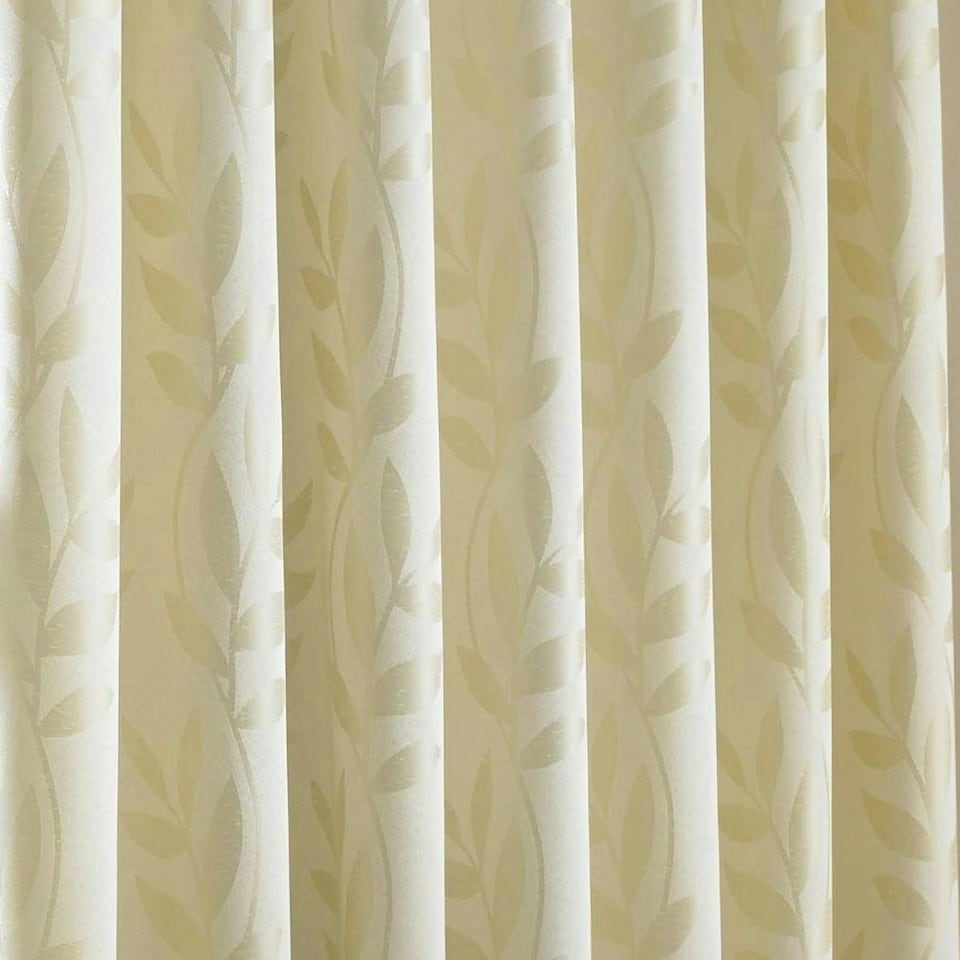 image 1 of Voli Ring Top Lined Curtains - 229cm x 274cm - Cream