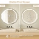 image 7 of COSTWAY 76CM Defog Bathroom Mirror Wall Mounted LED Lighted Mirror