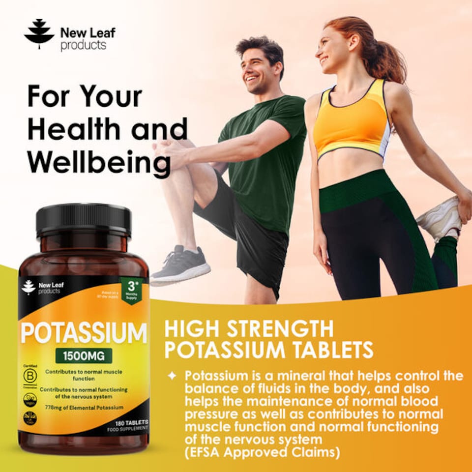 image 1 of Potassium Supplements High Strength - 180 Vegan Electrolytes