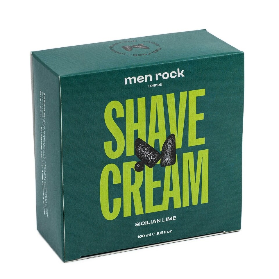 image 1 of Men Rock Shaving Cream - Sicilian Lime 100 ml