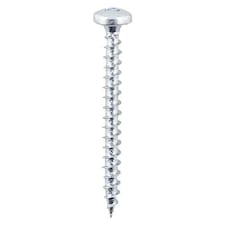 Timco - Solo Chipboard & Woodscrews - SQ - Pan - Zinc (Size 4.0 x 20 - 200 Pieces)