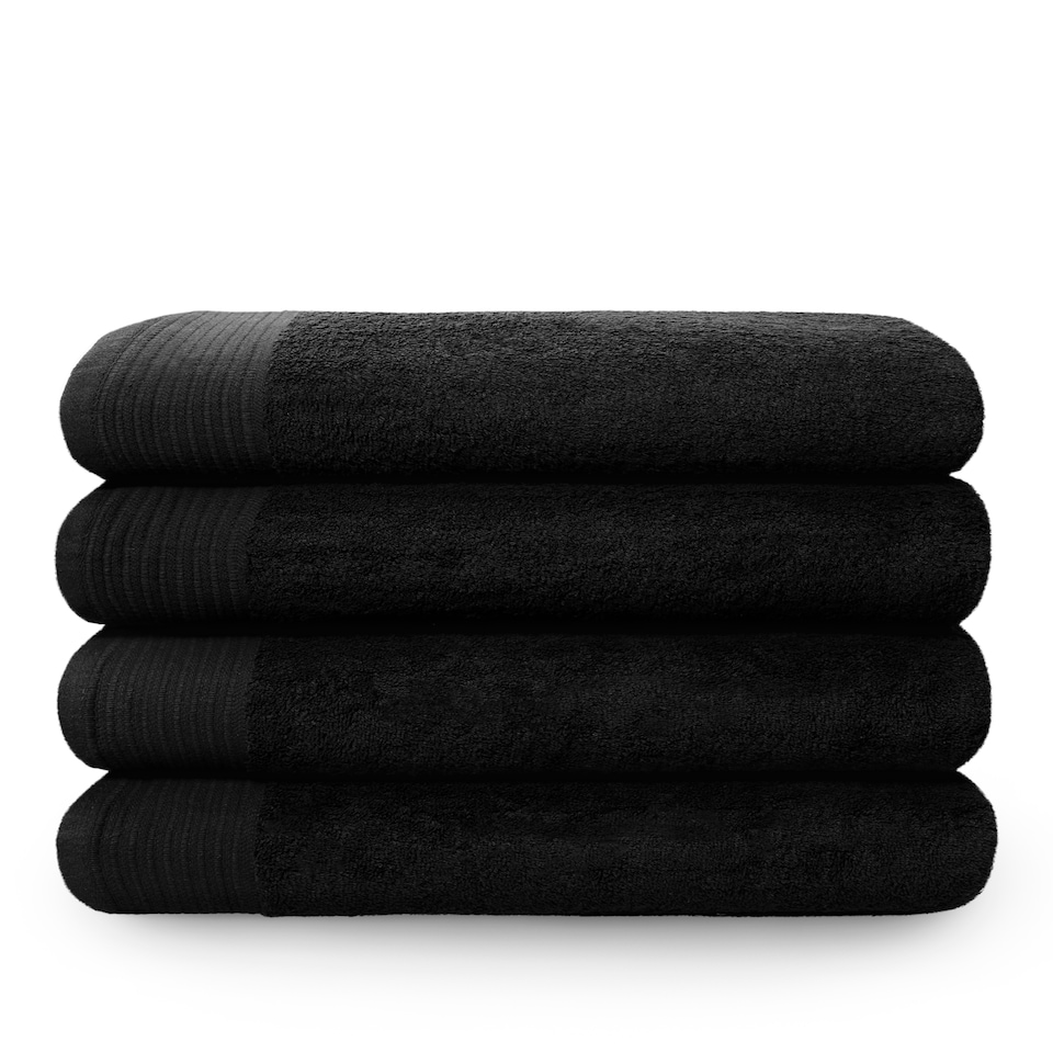 image 1 of Chatsworth 600gsm Pure Cotton Towels Soft & Absorbent | Black | Black | 1