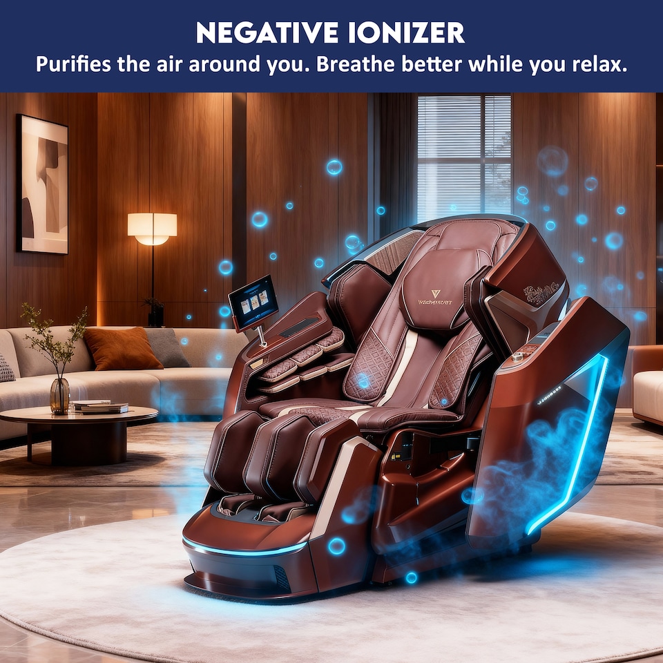image 1 of RoyalGlide Duo Pro Max AI Massage Chair (RK9500), Black