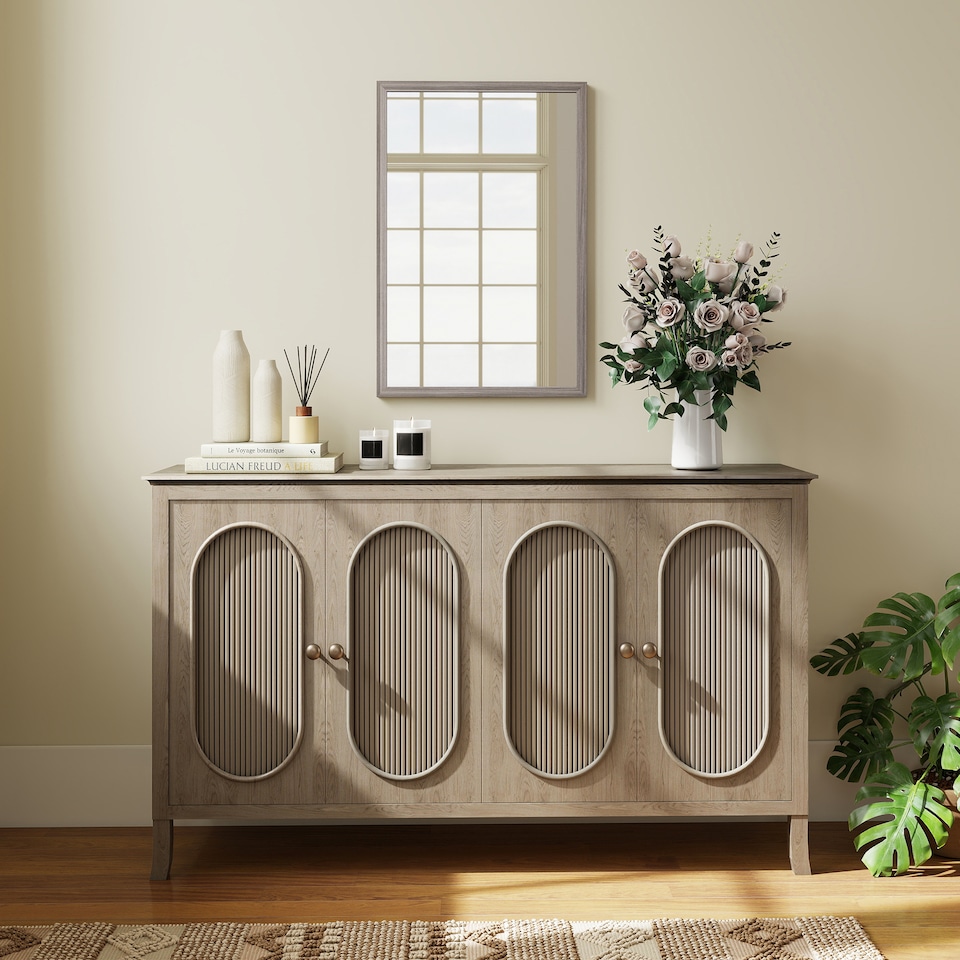 image 1 of HOMCOM 40 x 60 cm Wall Bathroom Mirror, Vanity Mirror, Grey