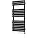 image 1 of Omeara - Black Electric Towel Rail H1120mm x W500mm 600w Thermostatic