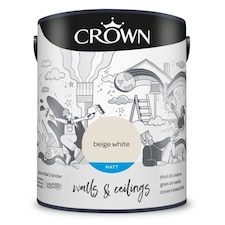Crown Matt Emulsion Beige White 5L