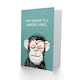 image 2 of Wonderful Auncle Cheeky Chimp Nerd Non Binary Birthday Card