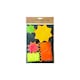 image 4 of Pack of 50 Assorted Coloured Neon Fluorescent Stars & Flashes in Assorted Size