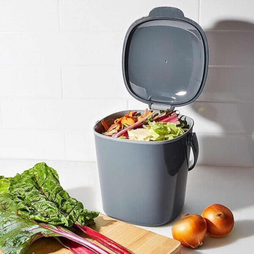 image 1 of OXO Good Grips Easy-Clean Charcoal Compost Bin 2.8L