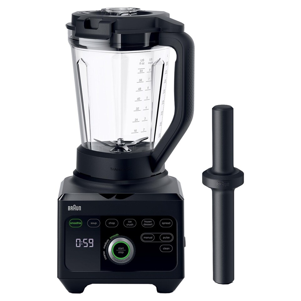 image 1 of Braun 3L PowerBlend 9 Jug Blender, JB9040BK, Black