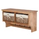 image 9 of HOMCOM Entryway Coat Rack Wall Mounted Shelf Hooks 2 Baskets Brown
