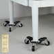 image 4 of 4 x 3 Wheel Wheeled Moving Castor Dolly Heavy Appliance Furniture Movers 60kg 