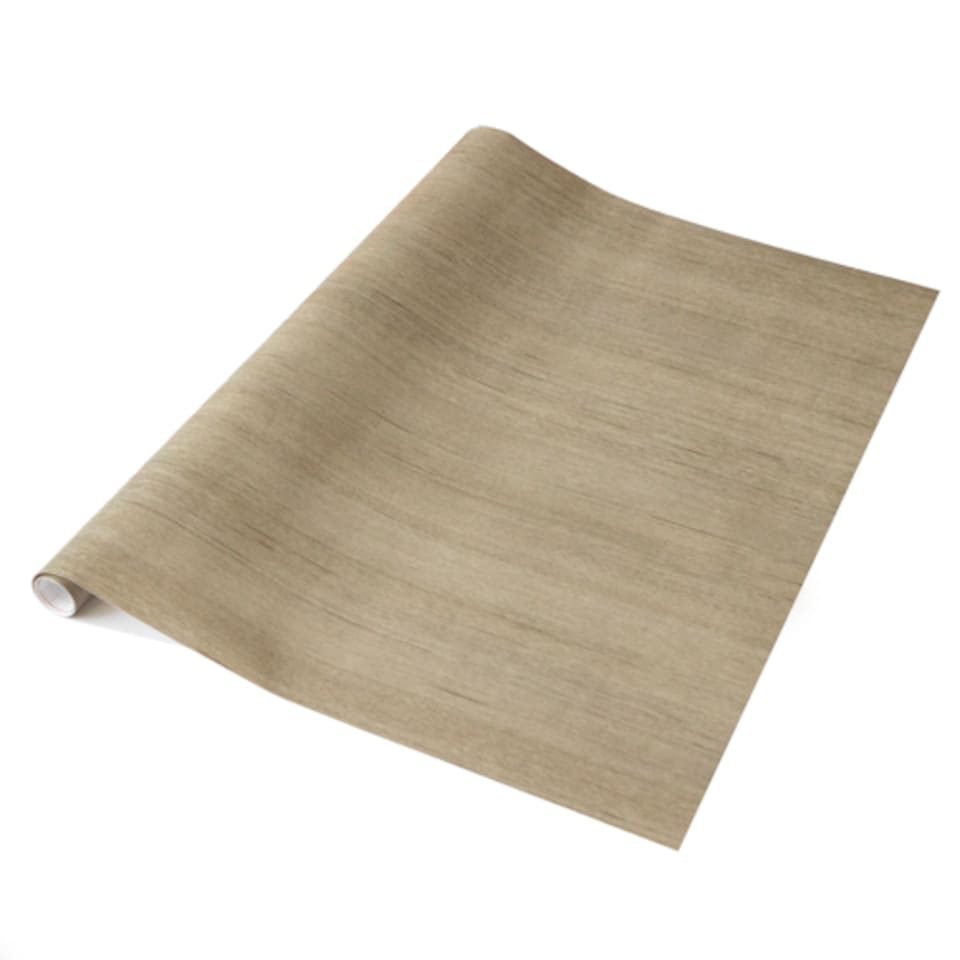 image 1 of Sticky Back Plastic Tira Greige Wood Effect Kitchen Self-adhesive Vinyl Wrap for Cupboards, Doors and Worktops 67.5cm x 10m - d-c-fix