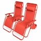 image 3 of Set of 2 Zero Gravity Reclining Foldable Garden Chairs Sun Loungers