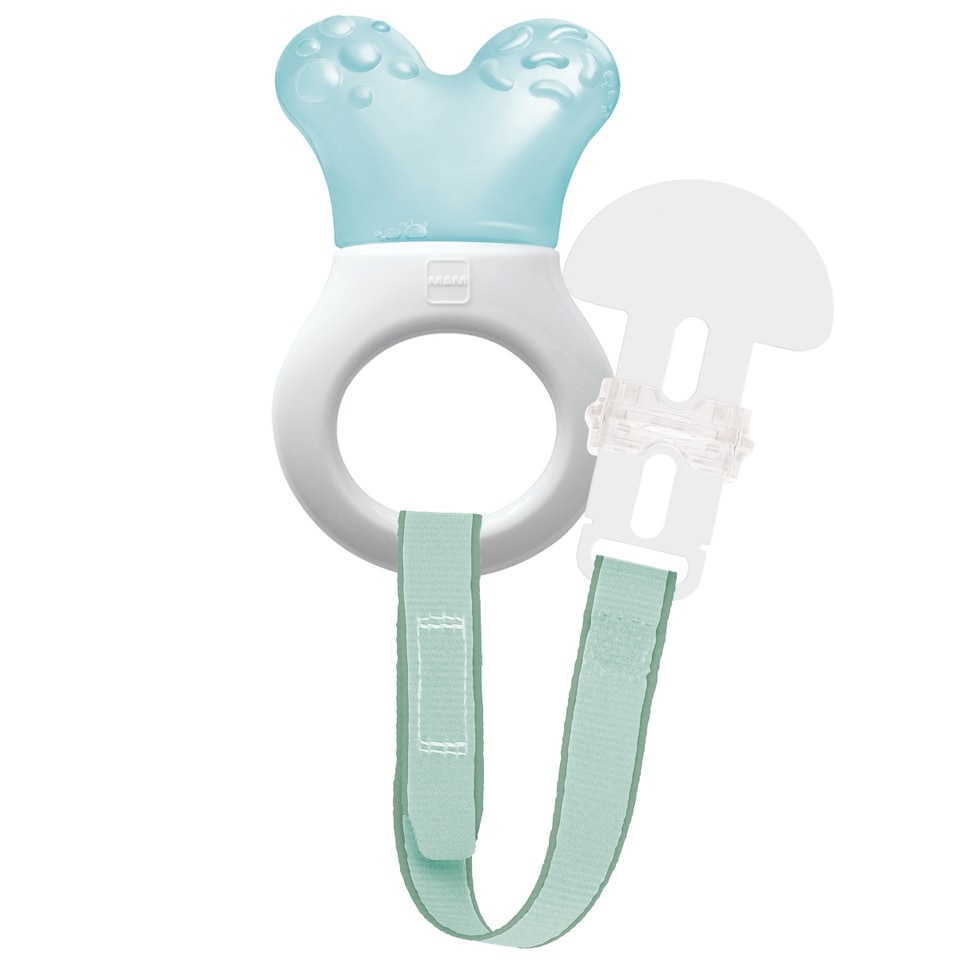 MAM Mini Cooler Teether & Soother Clip Pink