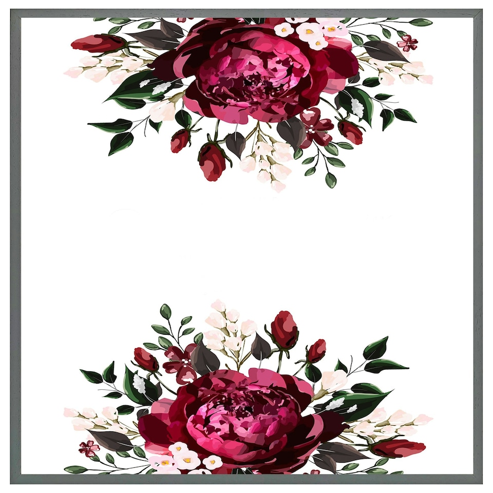 image 1 of Open roses (Picture Frame) Brown | L