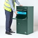 image 2 of SMART PARCEL BOX® Extra Large Front & Rear Access Green Green