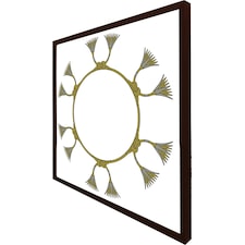 Ancient egyptian lotus motifs (Picture Frame) Brown | XL