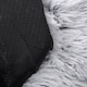 image 6 of Living and Home Calming Round Donut Plush Dog Cuddler Bed | Multi | Grey White | L