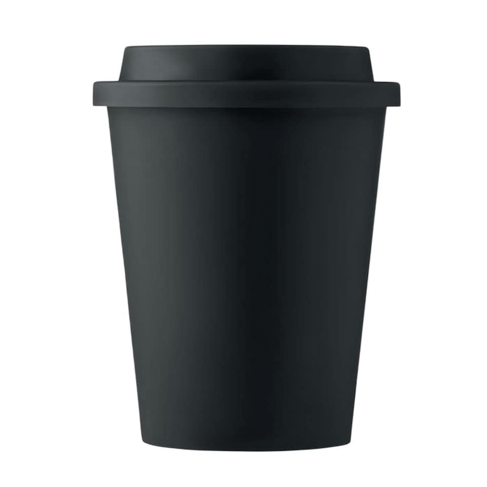 image 1 of MidOcean Nola Polypropylene Double Wall 300ml Tumbler - Black - One Size Black