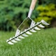 image 1 of Kent & Stowe Stainless Steel Scarifying Rake with Ash Handle and 10 Tines | Multi | 1 x Scarifying Rake