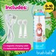 image 2 of Brush Baby WildOnes™ Monkey Kids Electric Rechargeable Toothbrush & Applemint Toothpaste set