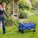 image 2 of Outsunny 62L Festival Trolley, 120kg Heavy Duty Folding Trolley Cart, Blue