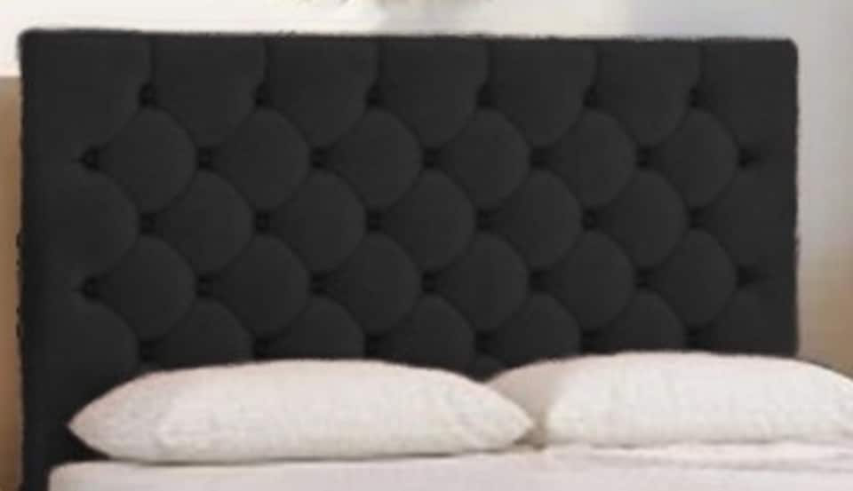 image 1 of Athens Plush Bed Set With Mattress, 2 Drawers Same Side & 24"Headboard