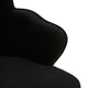image 5 of Interiors by Premier Black Velvet Dining Chair, Durable & Adjustable Velvet Office Chair, Backrest Accent Chair with Chrome Legs