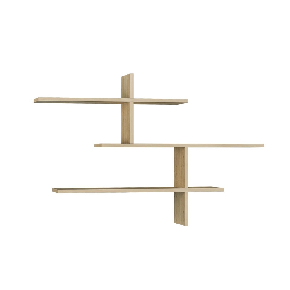 image 1 of Decortie Leo Wall Shelf 123x22x81cm Oak