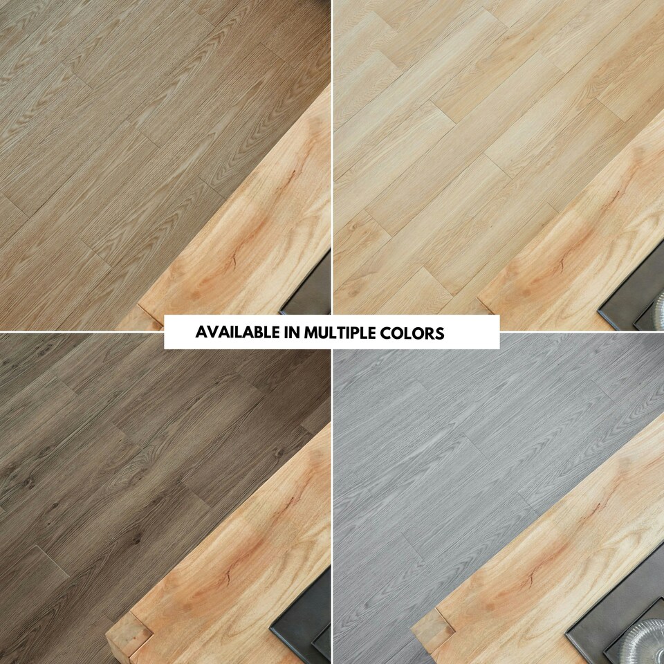 image 1 of NOVECRAFTO Self Adhesive Vinyl Floor Planks – Peel & Stick Flooring – Beige Grey Wood Effect – Easy DIY Installation – Durable & Waterproof Tiles | Brown | 4.17 sqm