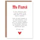 image 1 of Greeting Card Love Poem Goth Fiancé Romantic Poetry Valentine's Day