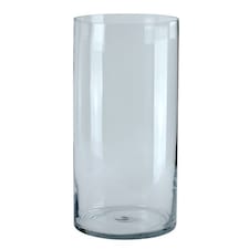 Clear Glass Cylinder Vase 20cm x 10cm