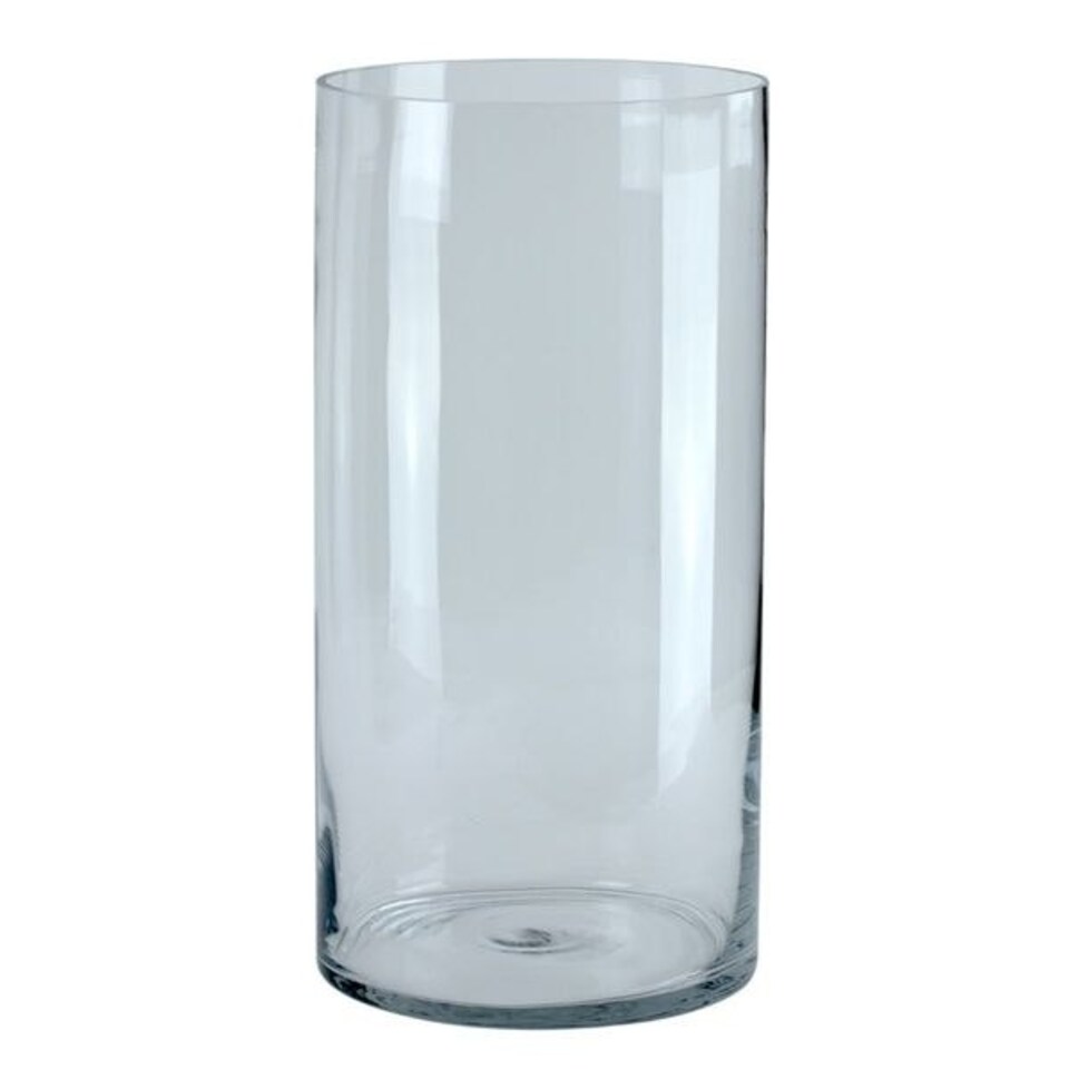 Clear Glass Cylinder Vase 20cm x 10cm