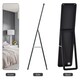 image 4 of HOMCOM Full Length Mirror, 156  37 cm Rectangular Full Body Mirror with Stand, Floor Standing, Hanging or Leaning Against Wall for Bedroom Cloakroom, Black