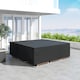 image 7 of Outsunny Large Garden Set Square Cover Outdoor Furniture Waterproof Resist Fade | Black | Black | 230cm x 230cm x 70cm