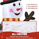 image 6 of Outsunny Blow Up Christmas Inflatables with Flashing Projector Light