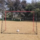 image 4 of Rexco Football Goal Posts Net Soccer Practise Garden Training Black Red 3m x 2m x 1m