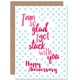 image 1 of Stuck You Partner Anniversary Love Valentines Day Card