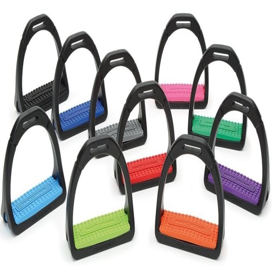 image 1 of Shires Compositi Premium Profile Stirrups Orange | Size: Adults
Colour: Orange